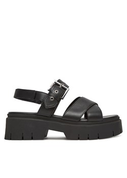 Sandały HUGO Kris_Sandal_BKNA 50542072 Czarny ze sklepu eobuwie.pl w kategorii Sandały damskie - zdjęcie 180396958
