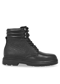 Trapery Calvin Klein Combat Boot Mono HM0HM01211 Czarny ze sklepu eobuwie.pl w kategorii Buty zimowe męskie - zdjęcie 180397108