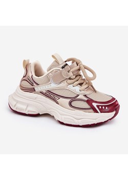 Sneakersy Dziecięce Na Grubej Podeszwie Złote złoty ze sklepu ButyModne.pl w kategorii Buty sportowe dziecięce - zdjęcie 180397466