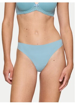 Triumph Stringi Pretty 10222212 Błękitny ze sklepu MODIVO w kategorii Majtki damskie - zdjęcie 180398306