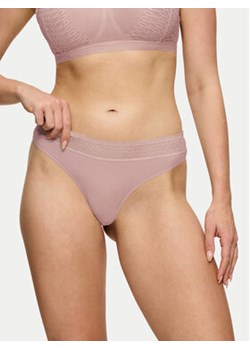 Triumph Stringi Feel Of Modal 10219764 Różowy ze sklepu MODIVO w kategorii Majtki damskie - zdjęcie 180398655