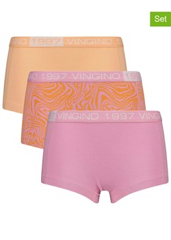 Vingino Pełne majtki (3 pary) w kolorze pomarańczowo-jasnoróżowym ze sklepu Limango Polska w kategorii Majtki dziecięce - zdjęcie 180400518