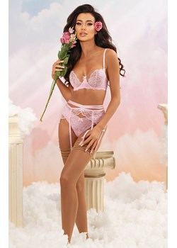 Axami pas do pończoch koronkowy Garter belt V-11032, Kolor różowy, Rozmiar L, Axami ze sklepu Intymna w kategorii Pończochy - zdjęcie 180401095