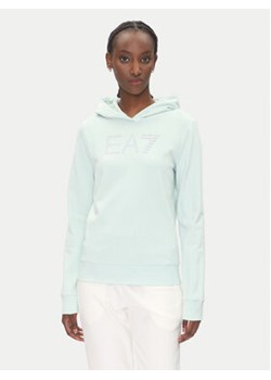 EA7 Emporio Armani Bluza 7W000095 AF12473 U9060 Niebieski Regular Fit ze sklepu MODIVO w kategorii Bluzy damskie - zdjęcie 180401686