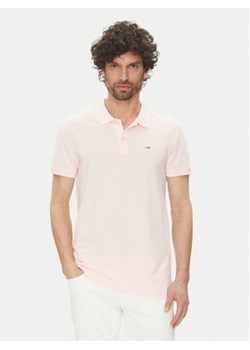 Tommy Jeans Polo DM0DM20676 Różowy Slim Fit ze sklepu MODIVO w kategorii T-shirty męskie - zdjęcie 180401786