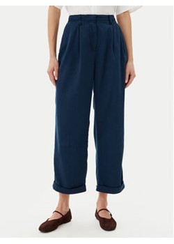 Tommy Hilfiger Spodnie materiałowe WW0WW45589 Granatowy Relaxed Fit ze sklepu MODIVO w kategorii Spodnie damskie - zdjęcie 180401805