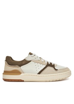 Clarks Sneakersy Courtlite2 Lo 26181287 Beżowy ze sklepu MODIVO w kategorii Buty sportowe męskie - zdjęcie 180401986