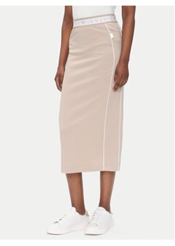 EA7 Emporio Armani Spódnica midi 7W000279 AF12501 U6155 Beżowy Regular Fit ze sklepu MODIVO w kategorii Spódnice - zdjęcie 180403626