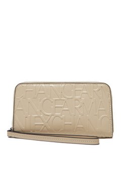Armani Exchange Duży Portfel Damski 948451 CC793 U1092 Beżowy ze sklepu MODIVO w kategorii Portfele damskie - zdjęcie 180403748
