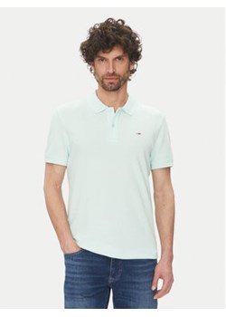 Tommy Jeans Polo DM0DM20226 Zielony Slim Fit ze sklepu MODIVO w kategorii T-shirty męskie - zdjęcie 180404175