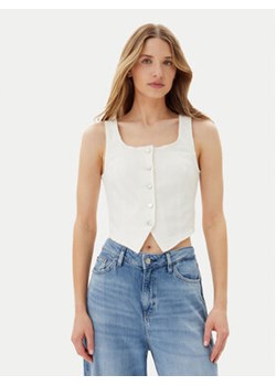 Vero Moda Top Wild Alinia 10323777 Biały Slim Fit ze sklepu MODIVO w kategorii Bluzki damskie - zdjęcie 180404195