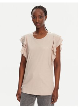 Liu Jo Sport T-Shirt TA5178 J5904 Beżowy Regular Fit ze sklepu MODIVO w kategorii Bluzki damskie - zdjęcie 180404397