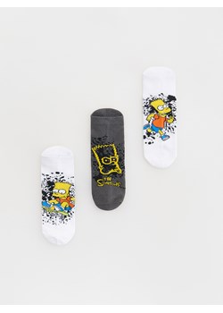 Reserved - Skarpetki The Simpsons 3 pack - biały ze sklepu Reserved w kategorii Skarpetki dziecięce - zdjęcie 180405429