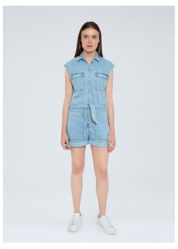 Pepe Jeans Kombinezon dżinsowy &quot;Gemini&quot; w kolorze błękitnym ze sklepu Limango Polska w kategorii Kombinezony damskie - zdjęcie 180406779