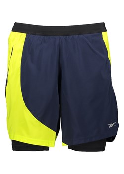 Reebok Szorty w kolorze granatowo-żółtym do biegania ze sklepu Limango Polska w kategorii Spodenki męskie - zdjęcie 180407278