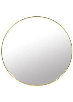 Okrągłe lustro wiszące w złotej ramie 40 cm B2-T70 ze sklepu Edinos.pl w kategorii Lustra - zdjęcie 180409069