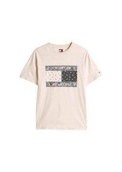 Tommy Jeans T-Shirt Paisley Flag DM0DM20810 Beżowy Relaxed Fit ze sklepu MODIVO w kategorii T-shirty męskie - zdjęcie 180410089