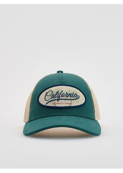 Reserved - Czapka trucker z naszywką - morski ze sklepu Reserved w kategorii Czapki z daszkiem męskie - zdjęcie 180410368