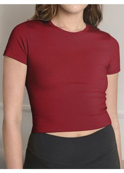Sinsay - Koszulka crop top - czerwony ze sklepu Sinsay w kategorii Bluzki damskie - zdjęcie 180413598