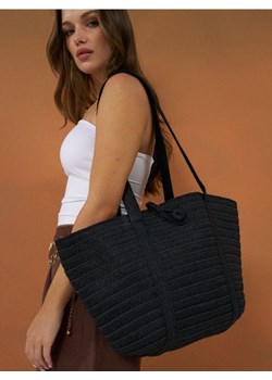 Sinsay - Pleciona torebka shopper - czarny ze sklepu Sinsay w kategorii Torby Shopper bag - zdjęcie 180413838