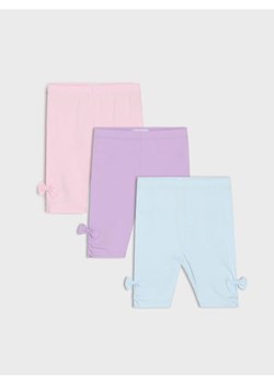 Sinsay - Krótkie legginsy z ozdobnymi kokardami 3 pack - wielobarwny - id: 750EV-MLC - marki Sinsay - 180413947 Sinsay - Krótkie legginsy z ozdobnymi kokardami 3 pack - wielobarwny ze sklepu Sinsay w kategorii Spodenki dziewczęce - zdjęcie 180413947
