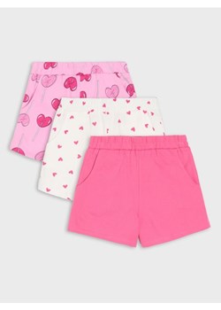 Sinsay - Szorty z elastyczną gumą w talii 3 pack - wielobarwny - id: 783EV-MLC - marki Sinsay - 180413977 Sinsay - Szorty z elastyczną gumą w talii 3 pack - wielobarwny ze sklepu Sinsay w kategorii Spodenki dziewczęce - zdjęcie 180413977