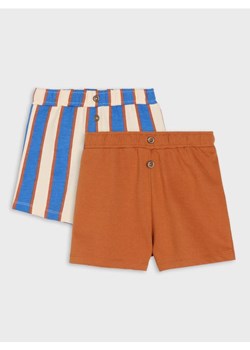 Sinsay - Szorty z ozdobnymi guzikami 2 pack - brązowy ze sklepu Sinsay w kategorii Odzież dla niemowląt - zdjęcie 180414055