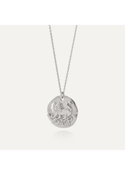 Srebrny naszyjnik znak zodiaku - lew w pokryciu platyną ze sklepu GIORRE w kategorii Naszyjniki - zdjęcie 180417396