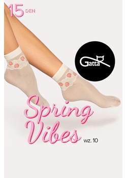 Skarpetki Gatta Spring Vibes 10 15 DEN sabbia-red ze sklepu kontri.pl w kategorii Skarpetki damskie - zdjęcie 180417536