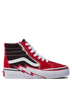 Tenisówki Vans Sk8-Hi Bolt VN000BVJREB1 Czerwony ze sklepu eobuwie.pl w kategorii Trampki dziecięce - zdjęcie 180419225
