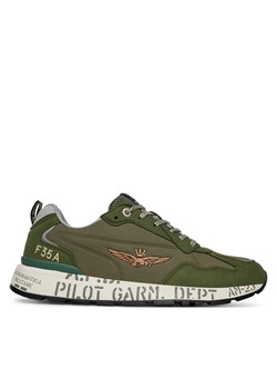 Sneakersy Aeronautica Militare 251SC276CT3332 Zielony ze sklepu eobuwie.pl w kategorii Buty sportowe męskie - zdjęcie 180419258