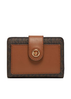 Mały Portfel Damski MICHAEL Michael Kors 32R4G0KF5B Brązowy ze sklepu eobuwie.pl w kategorii Portfele damskie - zdjęcie 180419558
