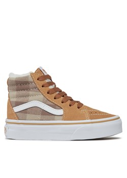 Tenisówki Vans Uy Sk8-Hi VN0A4BUWBF21 Brązowy - id: 0000303335939 - marki Vans - 180419595 Tenisówki Vans Uy Sk8-Hi VN0A4BUWBF21 Brązowy ze sklepu eobuwie.pl w kategorii Trampki dziecięce - zdjęcie 180419595