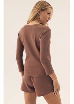 Esotiq piżama damska Vaffle Bloovii 42563-80X, Kolor kakao, Rozmiar L, BLOOVII - id: 204748 - marki Bloovii - 180419737 Esotiq piżama damska Vaffle Bloovii 42563-80X, Kolor kakao, Rozmiar L, BLOOVII ze sklepu Intymna w kategorii Piżamy damskie - zdjęcie 180419737
