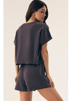 Esotiq bawełniana piżama damska Bloovii Mawest 42560-90X, Kolor grafitowy, Rozmiar M, BLOOVII ze sklepu Intymna w kategorii Piżamy damskie - zdjęcie 180419747