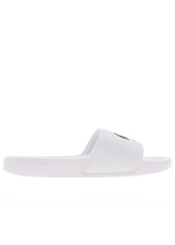 Klapki Lacoste Serve Sliders 749CMA0041-082 - białe ze sklepu streetstyle24.pl w kategorii Klapki męskie - zdjęcie 180419799