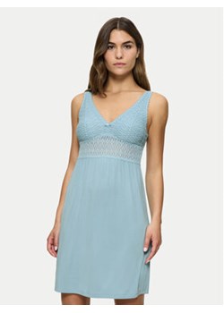 Triumph Koszula nocna Aura Spotlight 10218288 Niebieski Regular Fit ze sklepu MODIVO w kategorii Koszule nocne - zdjęcie 180420168