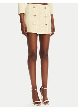 Elisabetta Franchi Spódnica mini GO-116-52E2-V420 Żółty Regular Fit ze sklepu MODIVO w kategorii Spódnice - zdjęcie 180422575