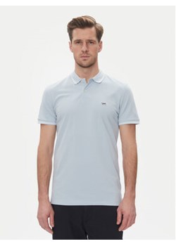 Lee Polo Pique 112363784 Błękitny Regular Fit ze sklepu MODIVO w kategorii T-shirty męskie - zdjęcie 180423035
