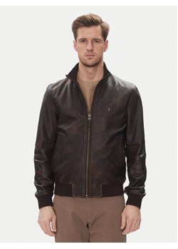 Aeronautica Militare Kurtka skórzana 251PN5043PL199 Brązowy Regular Fit ze sklepu MODIVO w kategorii Kurtki męskie - zdjęcie 180424366