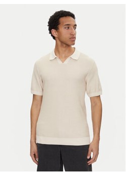 Jack&Jones Polo Ceaston 12273012 Beżowy Regular Fit ze sklepu MODIVO w kategorii T-shirty męskie - zdjęcie 180424826