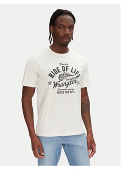 Wrangler T-Shirt Americana 112362791 Écru Regular Fit ze sklepu MODIVO w kategorii T-shirty męskie - zdjęcie 180426327