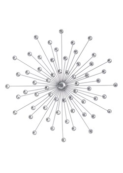 Dekoracja Space silver 48cm ze sklepu dekoria.pl w kategorii Dekoracje ścienne - zdjęcie 180427066