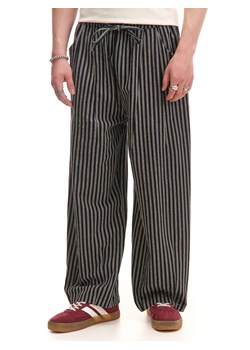 Cropp - Spodnie wide leg w paski - czarny ze sklepu Cropp w kategorii Spodnie męskie - zdjęcie 180427366
