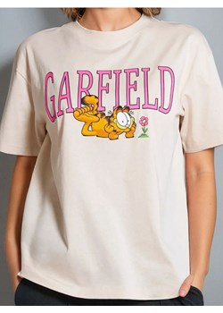 Sinsay - Koszulka Garfield - kremowy ze sklepu Sinsay w kategorii Bluzki damskie - zdjęcie 180428739