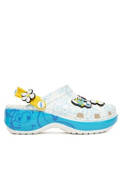 Klapki Crocs Smurfs Platform Clog 210822 Kolorowy ze sklepu eobuwie.pl w kategorii Klapki damskie - zdjęcie 180428769