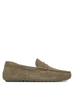 Mokasyny BOSS Noel_Mocc_sdpeb 50541750 Khaki ze sklepu eobuwie.pl w kategorii Mokasyny męskie - zdjęcie 180428835