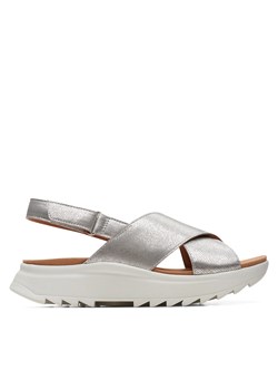 Sandały Clarks DashLite Wish 26171951 Srebrny ze sklepu eobuwie.pl w kategorii Sandały damskie - zdjęcie 180428837