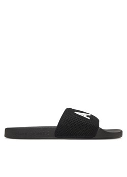 Klapki Armani Exchange XUP001 XV820 S277 Czarny ze sklepu eobuwie.pl w kategorii Klapki męskie - zdjęcie 180428887