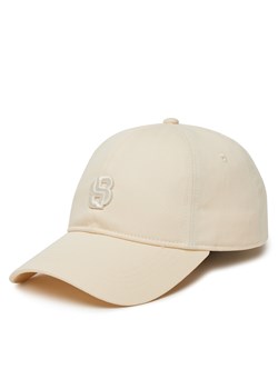 Czapka z daszkiem BOSS Ari-B 50533348 Écru ze sklepu eobuwie.pl w kategorii Czapki z daszkiem damskie - zdjęcie 180428998